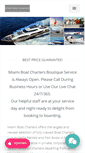 Mobile Screenshot of miamiboatcharters.com
